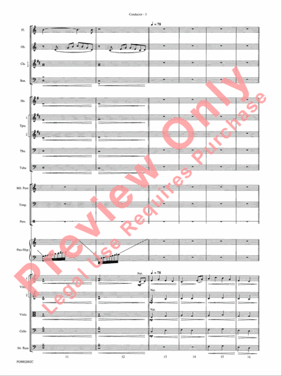 The Lord of the Rings - The Fellowship of the Ring Full Orchestra scores gallery preview page 6