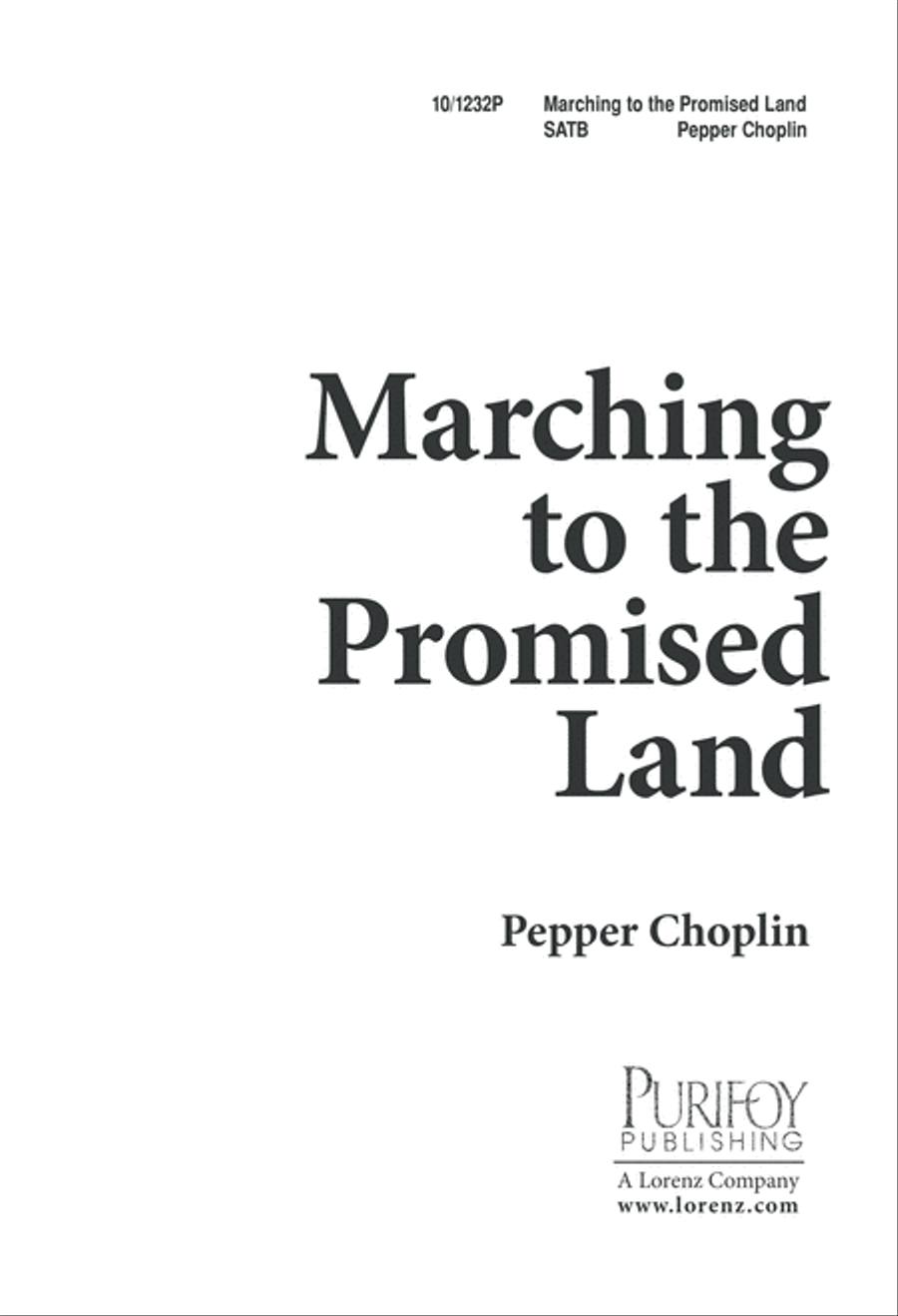 Marching to the Promised Land 4-Part scores gallery preview page 1