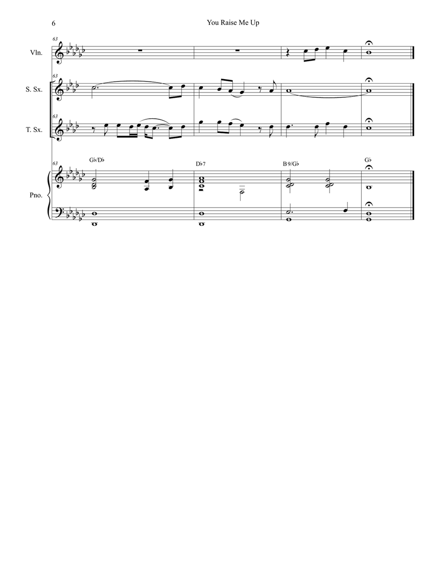You Raise Me Up You Raise Me Up Woodwind Duet scores gallery preview page 6