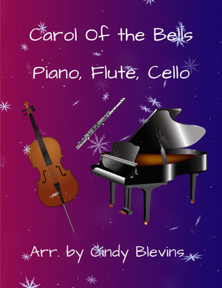 Book cover for Carol of the Bells, for Piano, Flute and Cello