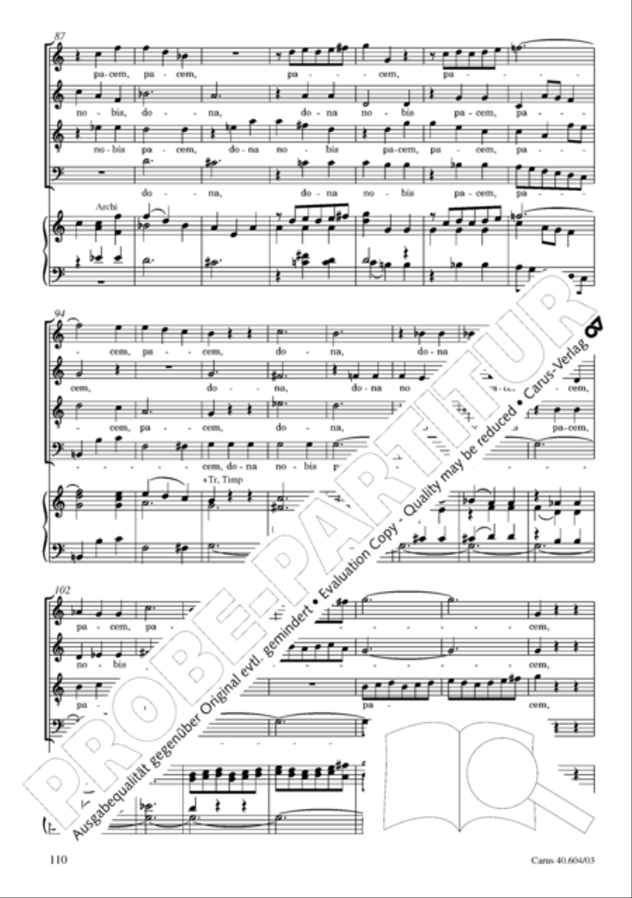 Grosse Mariazeller Messe in C 4-Part scores gallery preview page 119