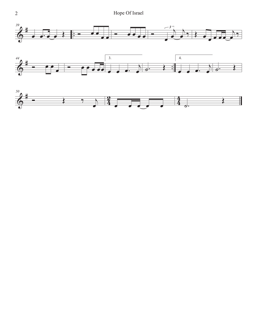 Hope Of Israel Hope Of Israel Woodwind Duet scores gallery preview page 6