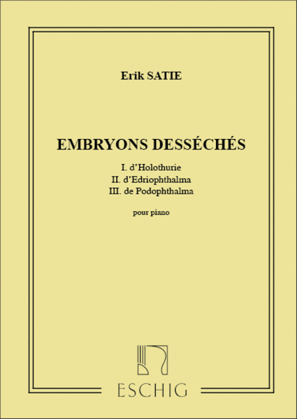 Embryons Desseches Piano