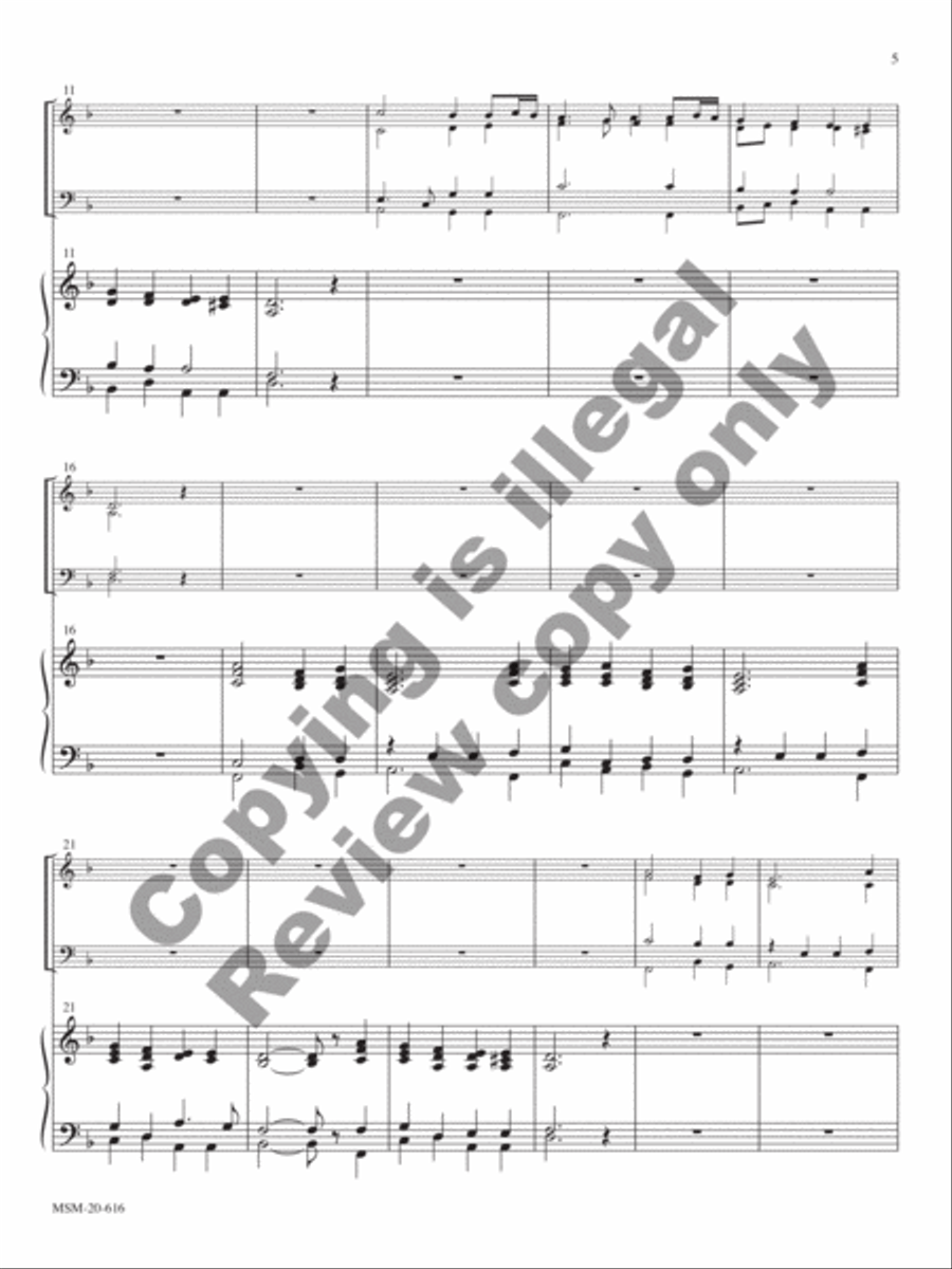 Antiphonies: Four Renaissance and Baroque Dialogues for Organ and Brass Quartet Organ scores gallery preview page 16