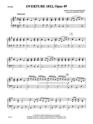 Overture 1812, Opus 49: Piano Accompaniment