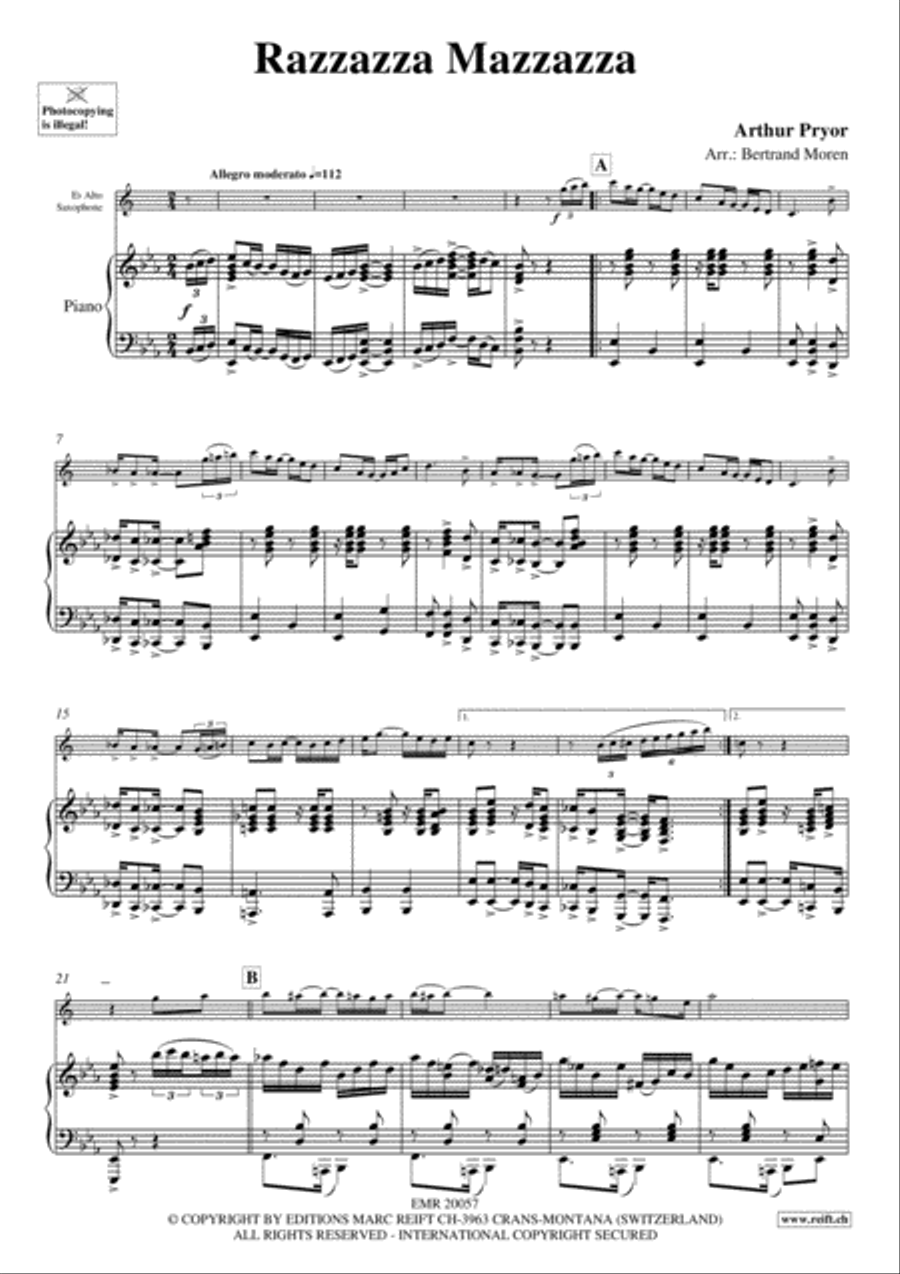 Razzazza Mazzazza Razzazza Mazzazza Alto Saxophone scores gallery preview page 3