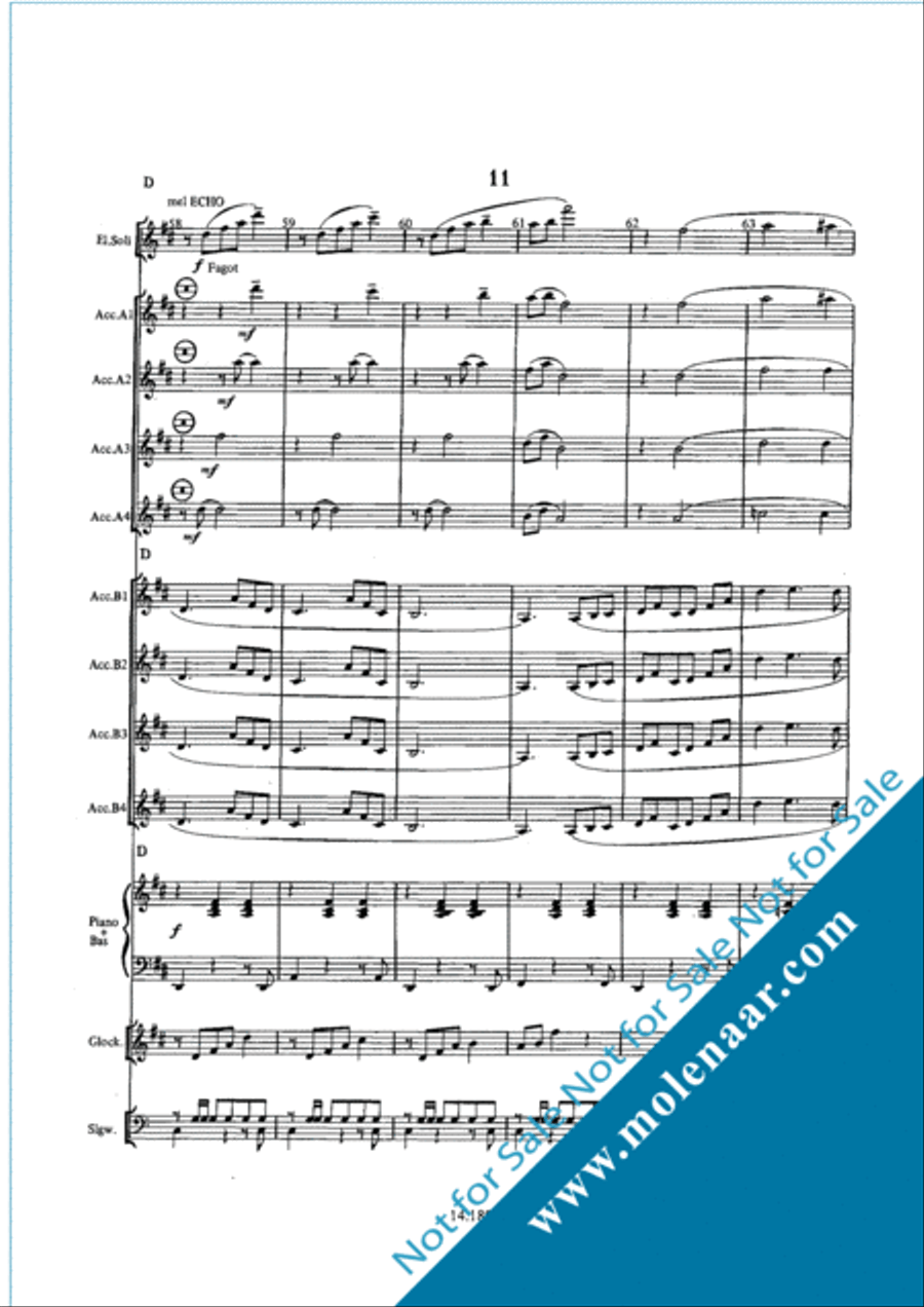 Serenade (Suite Aan Haarlem) Accordion Orchestra scores gallery preview page 15