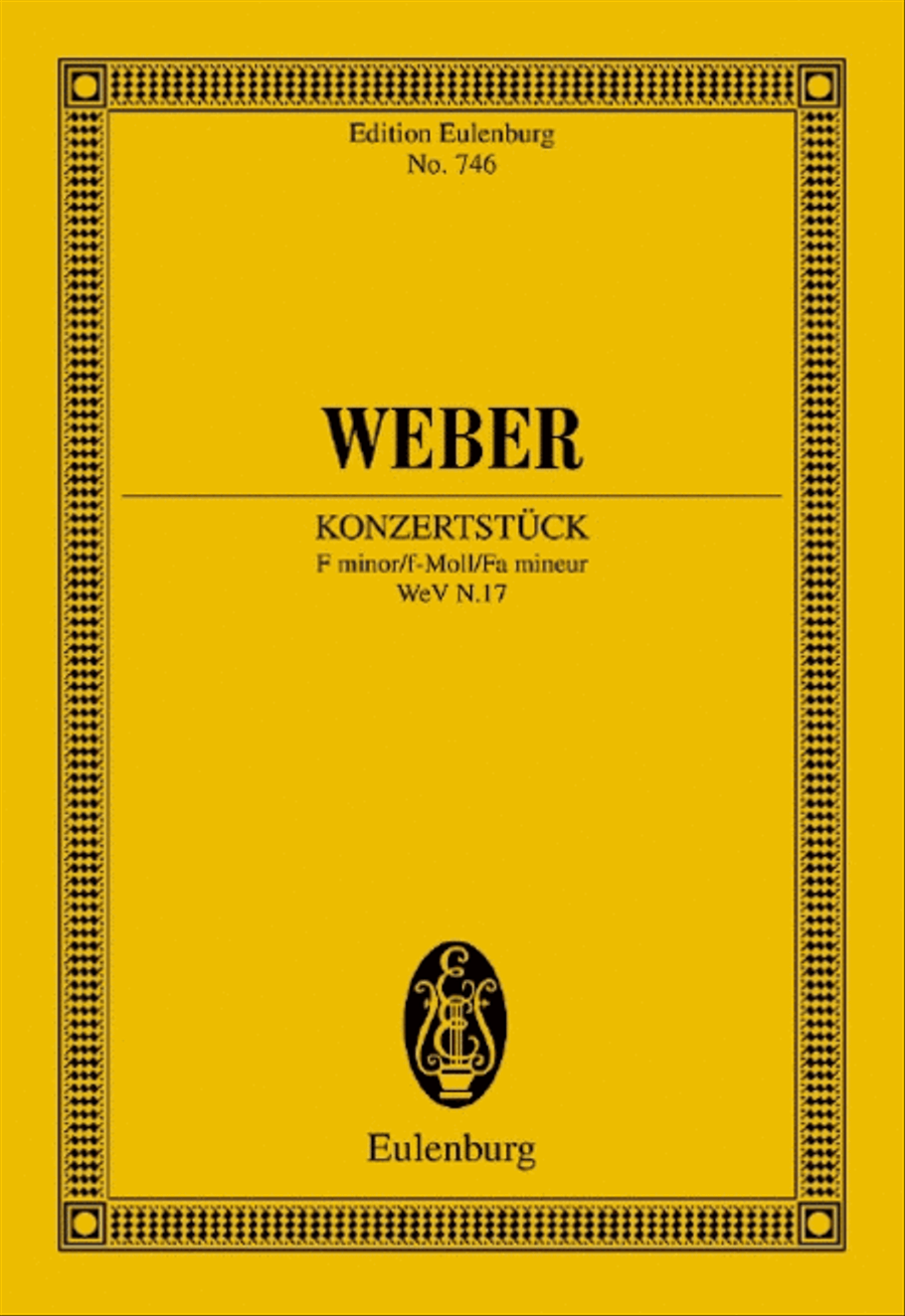 Konzertstück F minor Orchestra scores gallery preview page 1