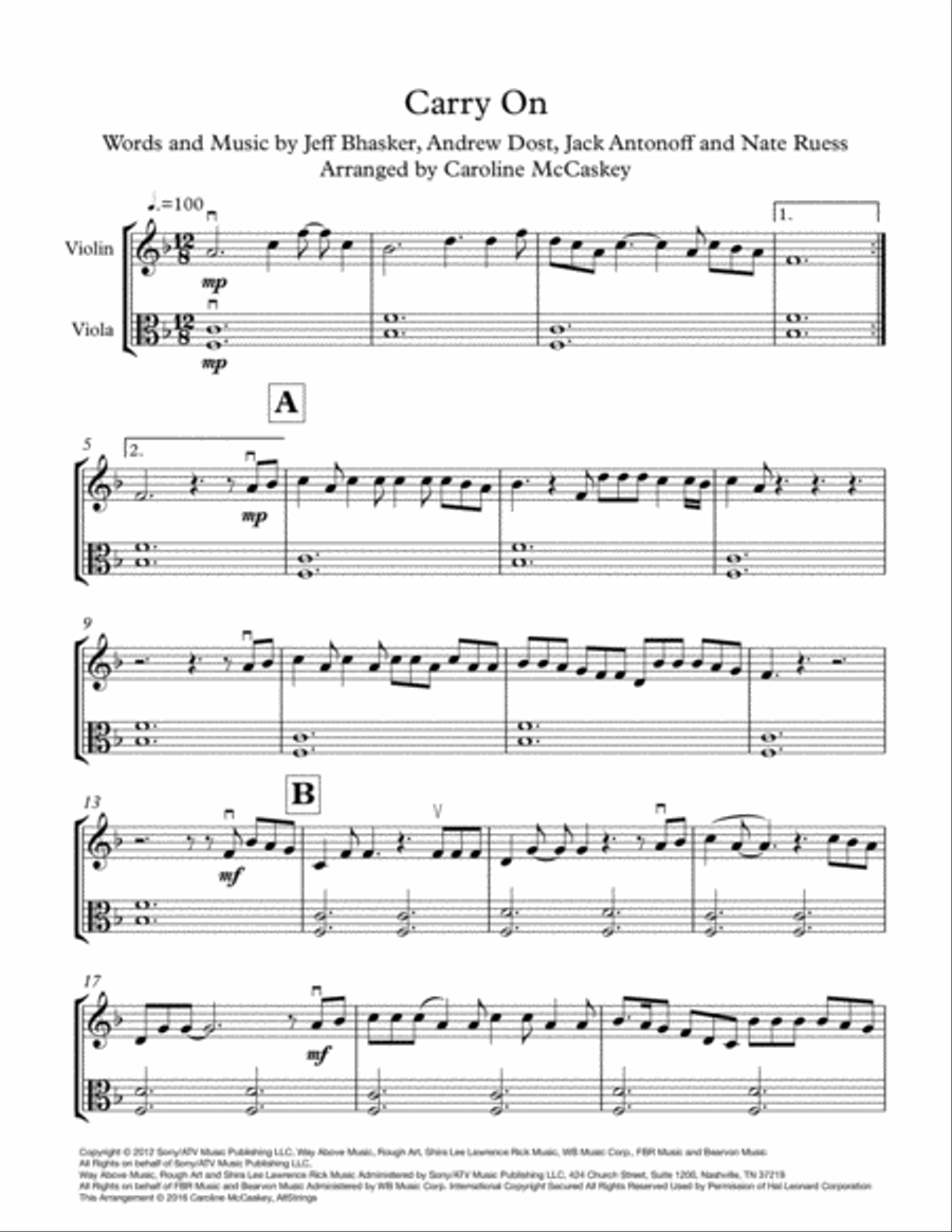 Carry On Carry On String Duet scores gallery preview page 3