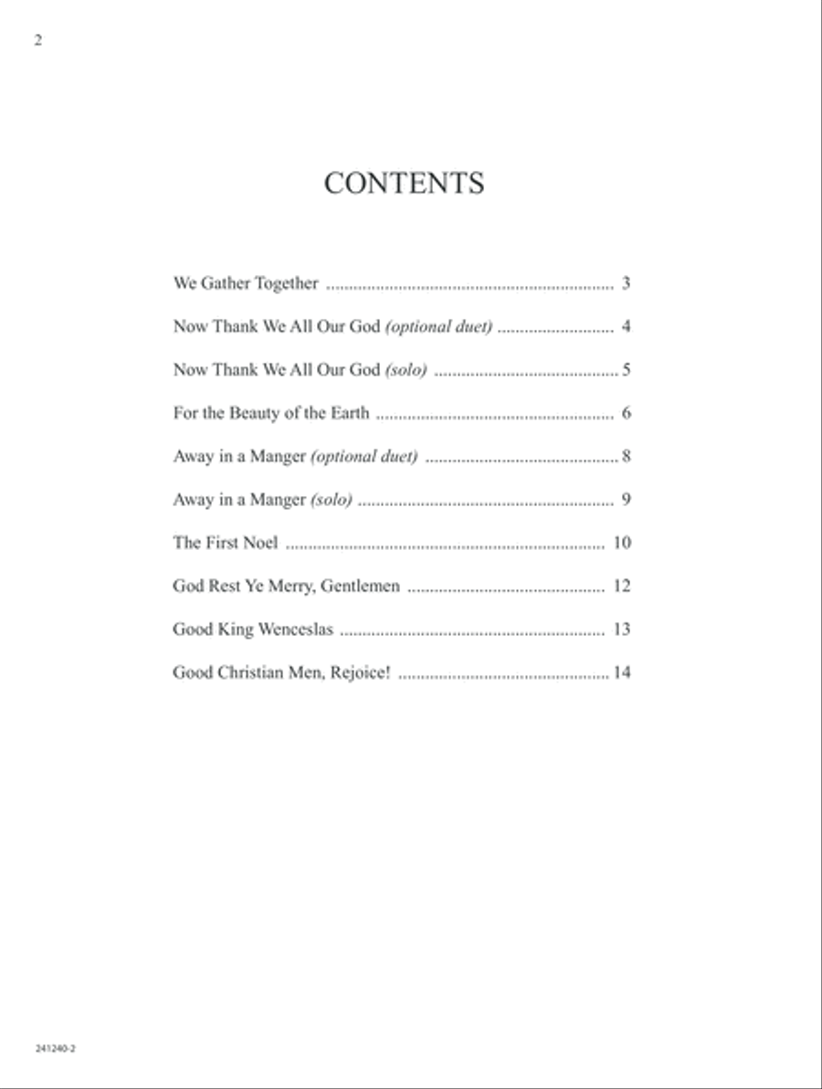 Easy Seasonal Piano Solos Easy Piano scores gallery preview page 2