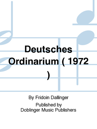 Deutsches Ordinarium ( 1972 )