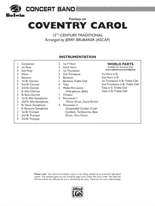 Coventry Carol: Score