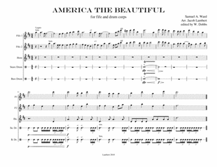 America The Beautiful for Fife and Drum Corps