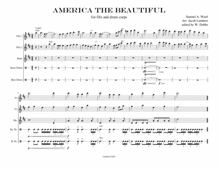 America The Beautiful for Fife and Drum Corps image number null