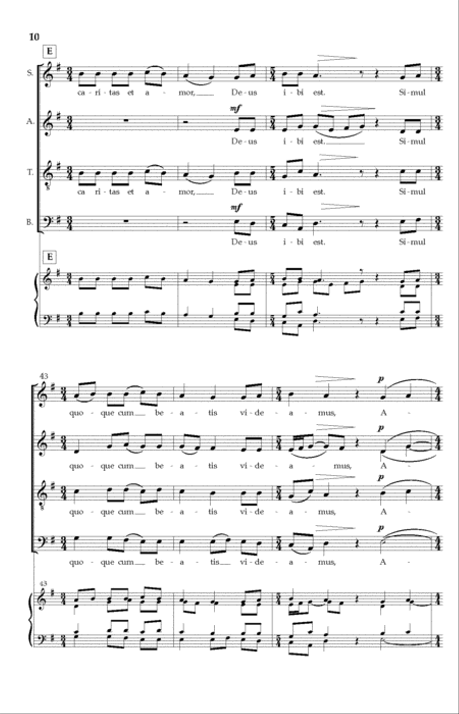 Ubi Caritas II: Through Infinite Ages Divisi scores gallery preview page 9