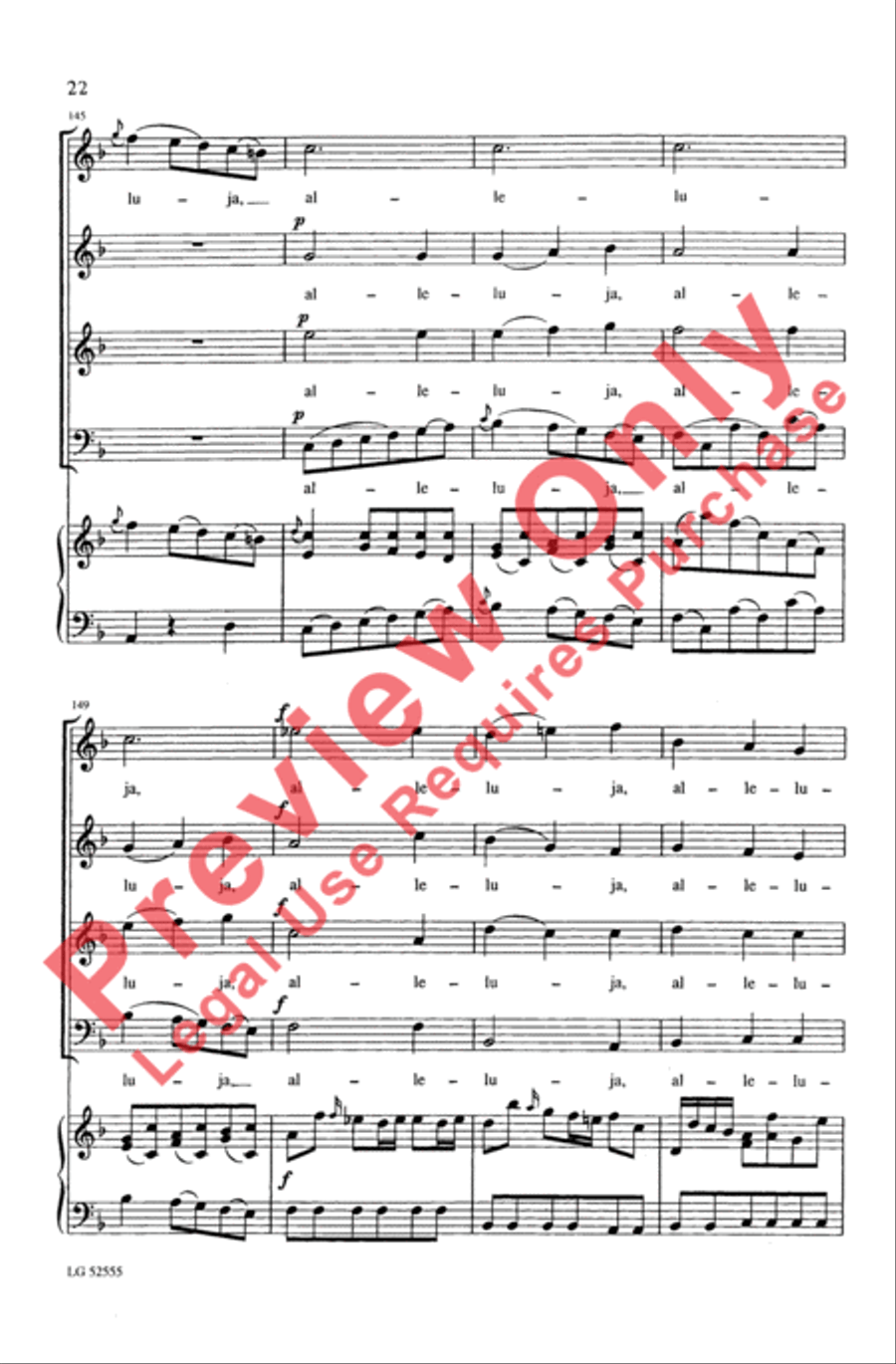 Laetatus Sum 4-Part scores gallery preview page 22