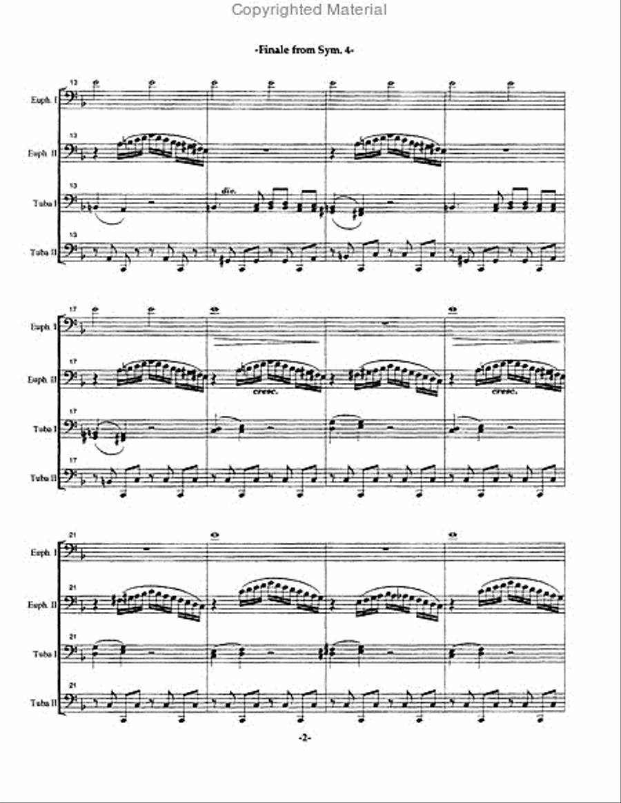 Finale from Symphony No. 4 EETT scores gallery preview page 3