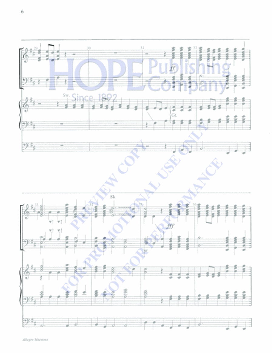 Allegro Maestoso 5-Octaves scores gallery preview page 6