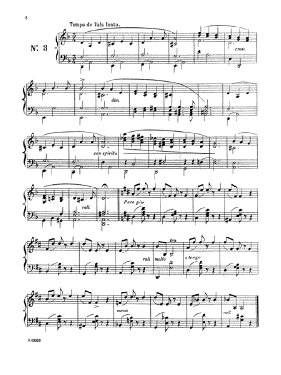 Granados: Valses Poéticos Piano Solo scores gallery preview page 1