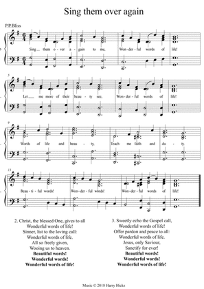 Sing them over again. A new tune to a wonderful old hymn.