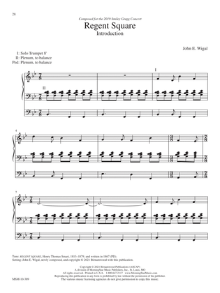 Book cover for Regent Square (Downloadable Introduction and Alternate Harmonization with Descant)