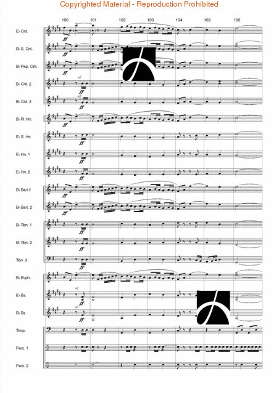 Helios Concert Band scores gallery preview page 15