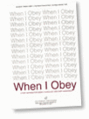 Book cover for When I Obey - SB