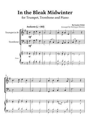 In the Bleak Midwinter (Trumpet, Trombone and Piano) - Beginner Level