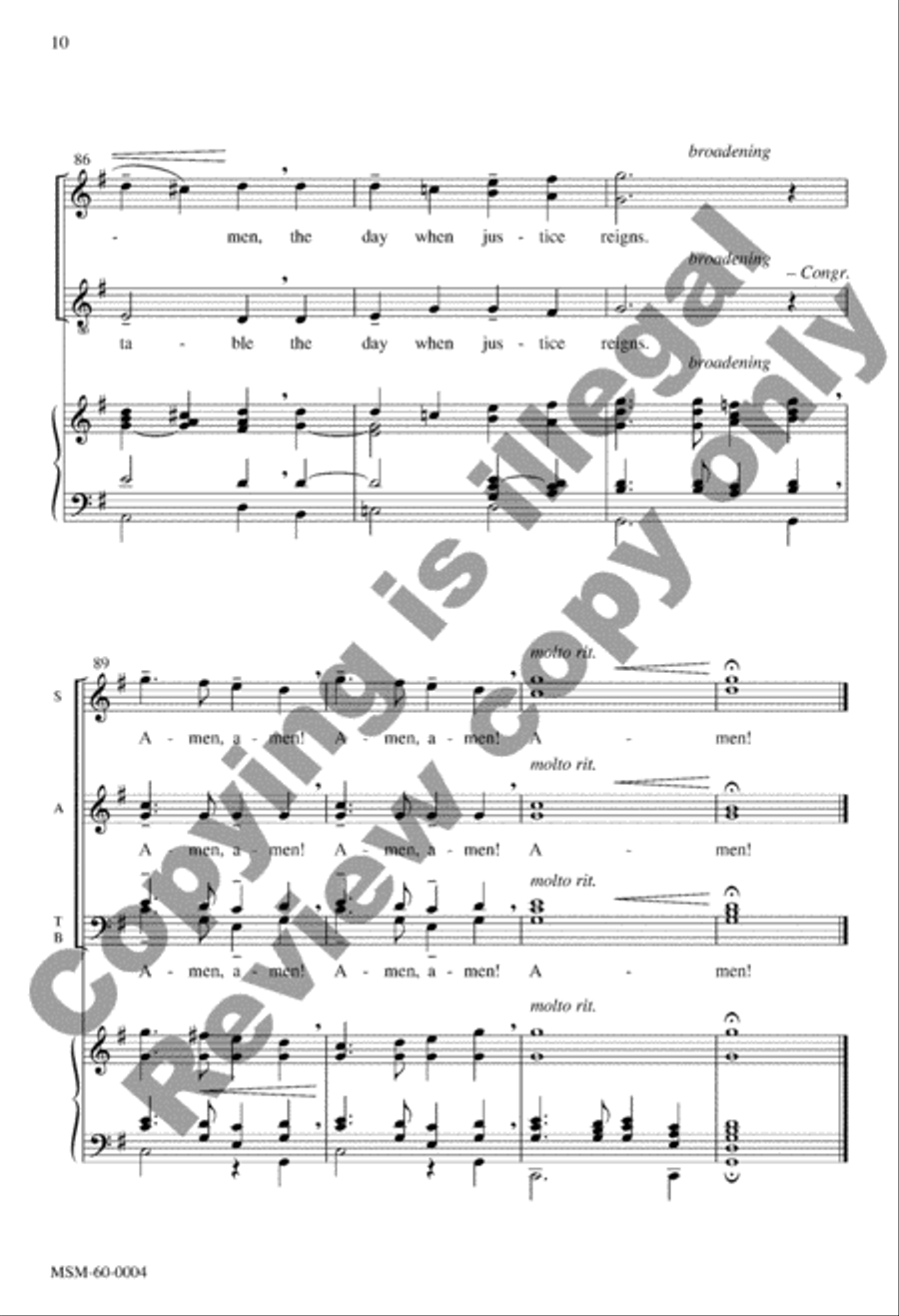 We Wait the Peaceful Kingdom (Choral Score) image number null