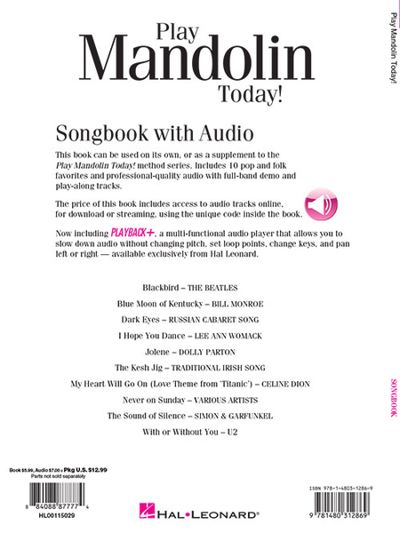 Play Mandolin Today! Songbook