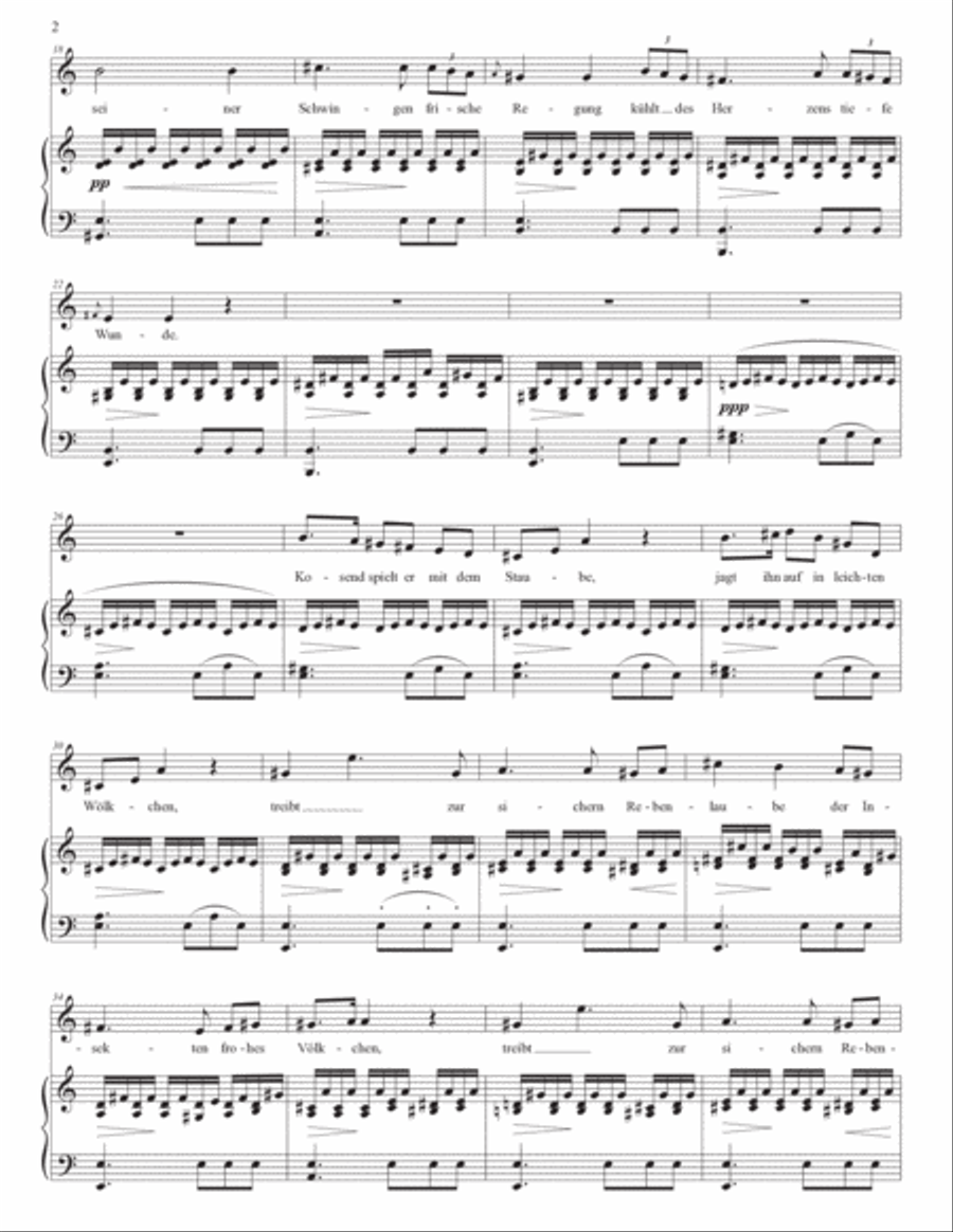 SCHUBERT: Suleika, D. 720 (second version, transposed to A minor) Voice scores gallery preview page 3