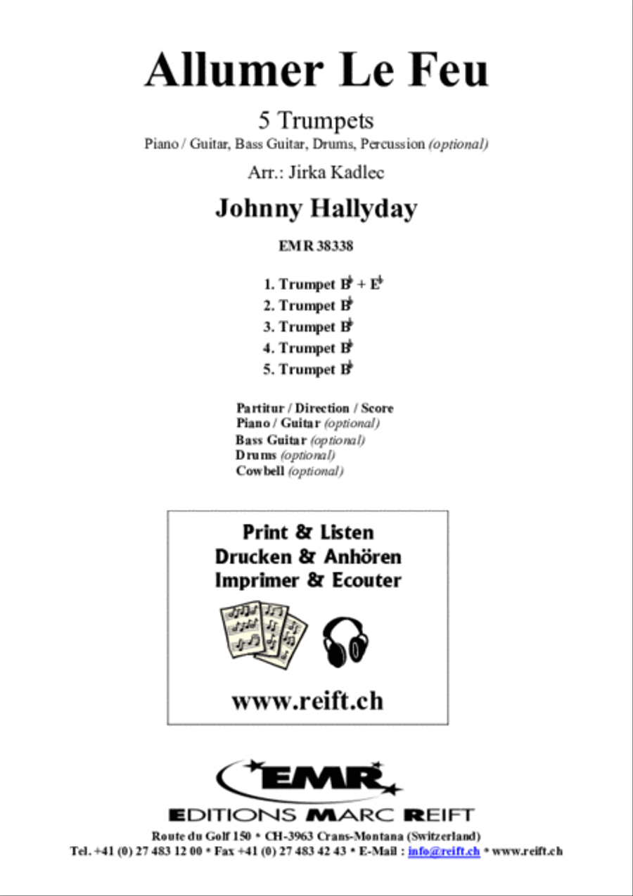 Allumer Le Feu Allumer Le Feu Trumpet scores gallery preview page 2