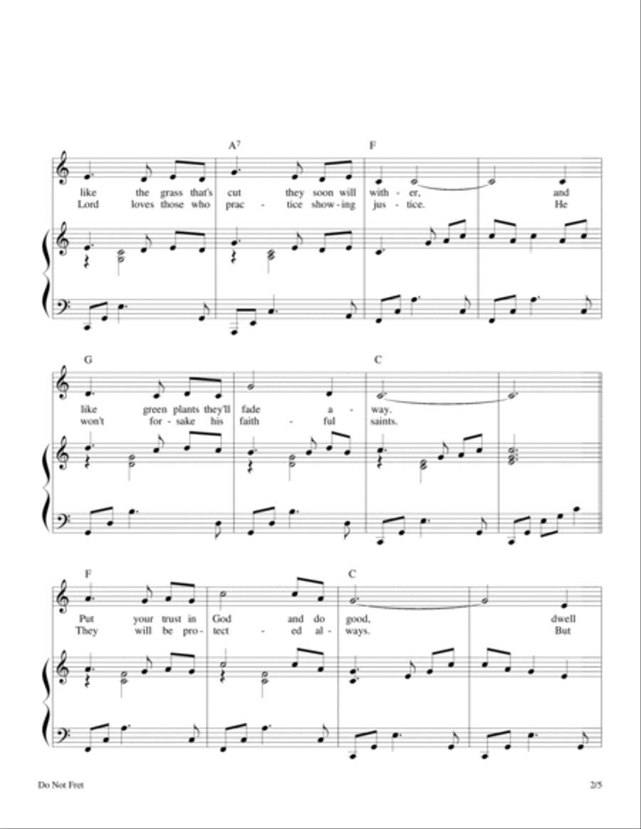 Do Not Fret (Psalm 37) image number null