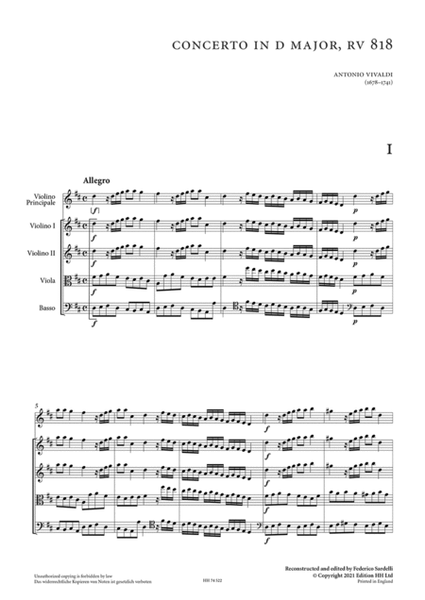 Six concertos for Anna Maria, volume 1