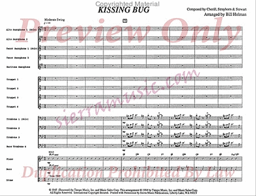 Kissing Bug Big Band scores gallery preview page 2