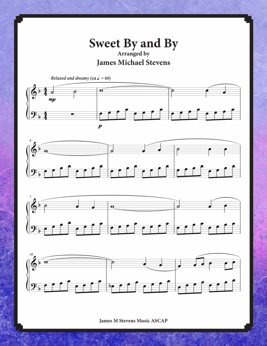 Sweet By and By - Hymnfelt Piano Piano Solo scores gallery preview page 1