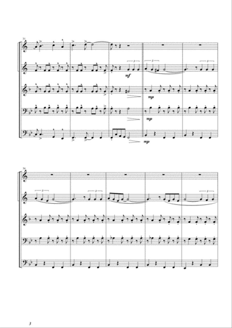 Can't Take My Eyes Off Of You Brass Ensemble scores gallery preview page 4
