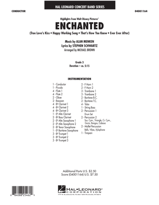Book cover for Highlights from Enchanted - Full Score