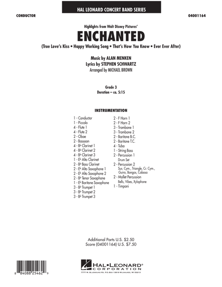 Highlights from Enchanted - Full Score