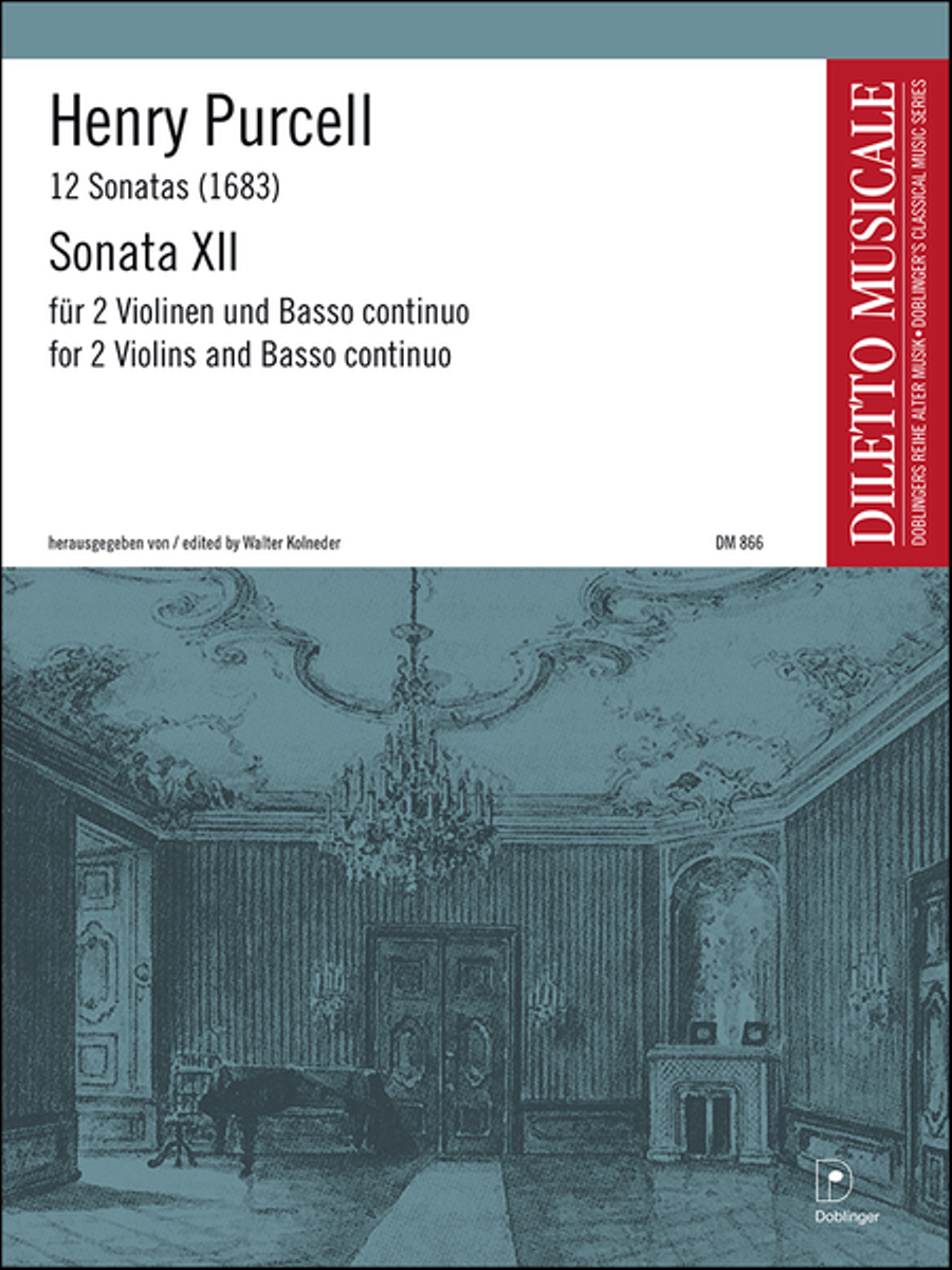 Sonata XII D-Dur Violin scores gallery preview page 1