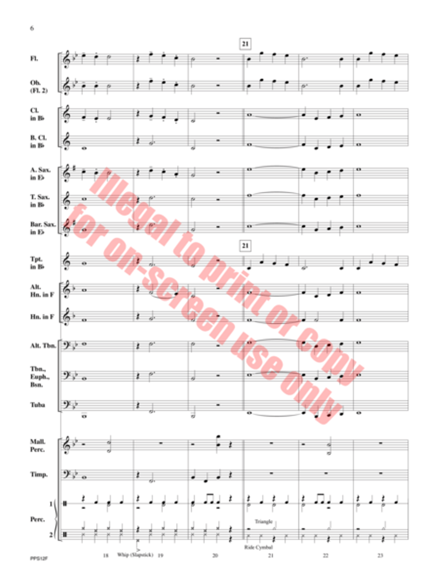 In Time for the Holidays Concert Band scores gallery preview page 7