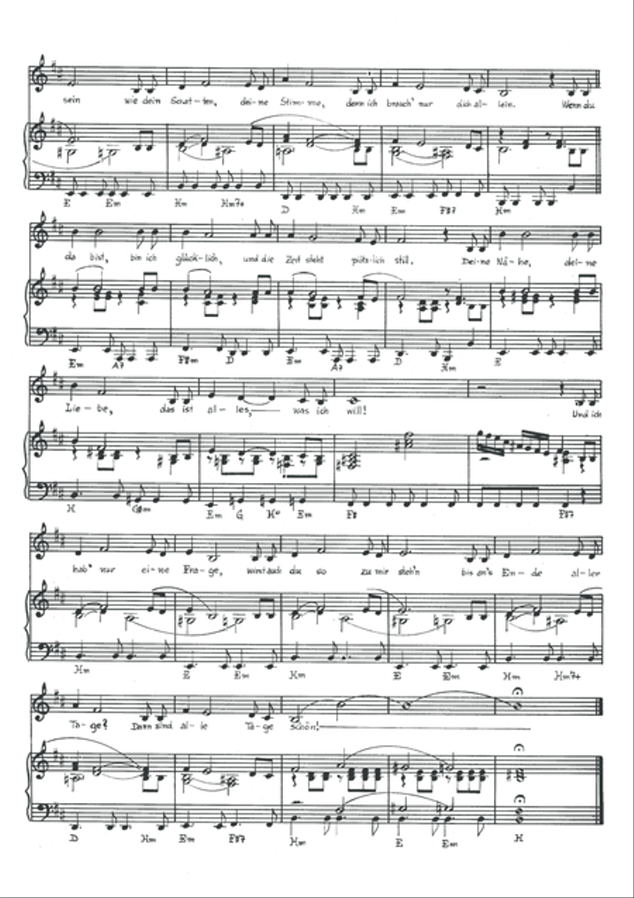 Bis ans Ende aller Tage Bis ans Ende aller Tage Piano, Vocal scores gallery preview page 4