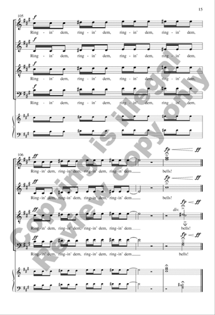 Bells Bells A Cappella scores gallery preview page 15