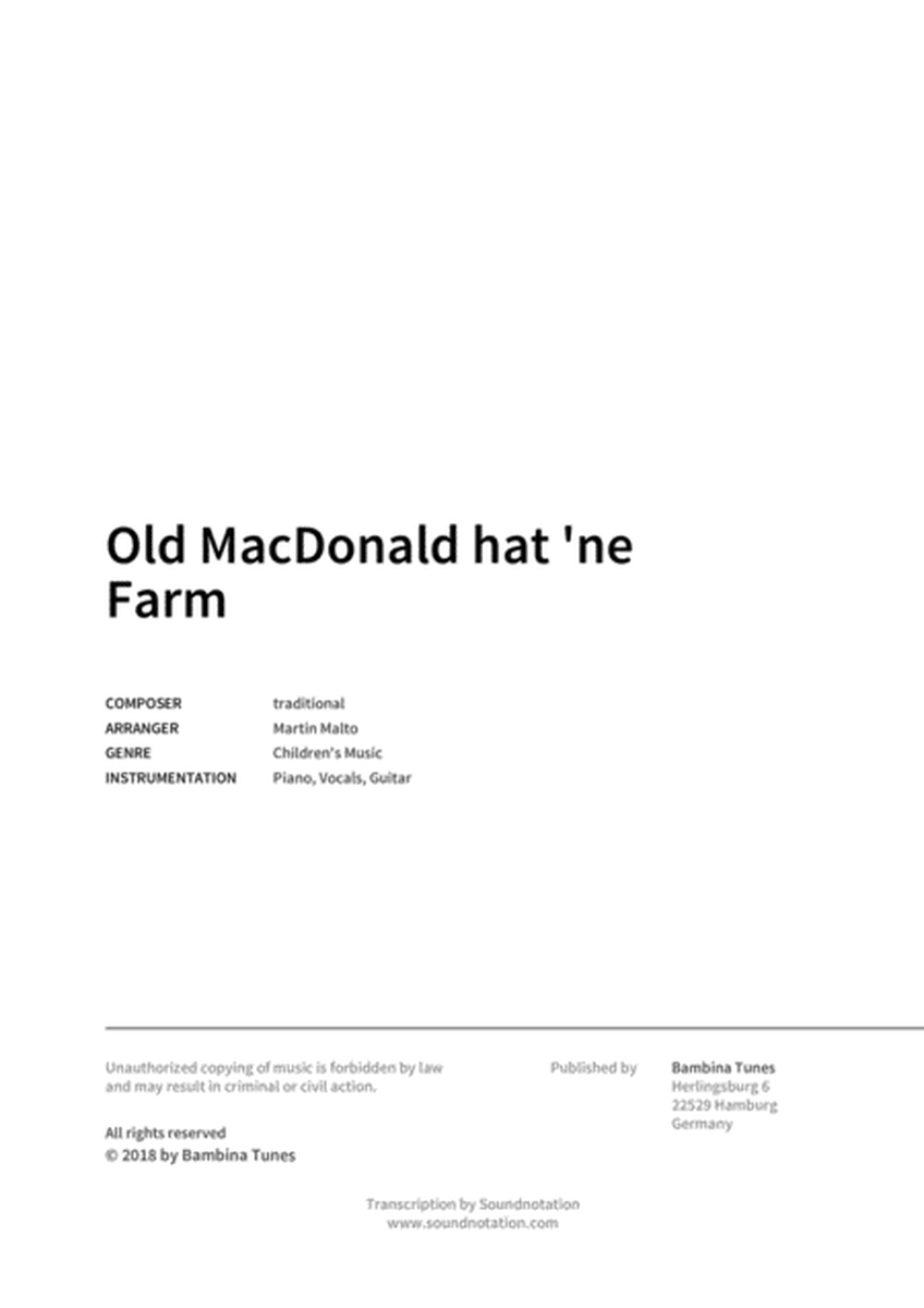 Old MacDonald hat 'ne Farm image number null