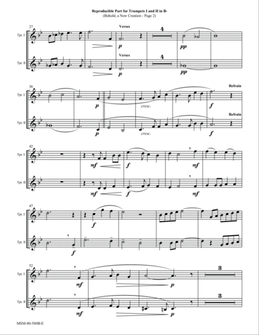Behold, a New Creation Choir scores gallery preview page 5