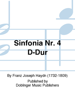 Book cover for Sinfonia Nr. 4 D-Dur