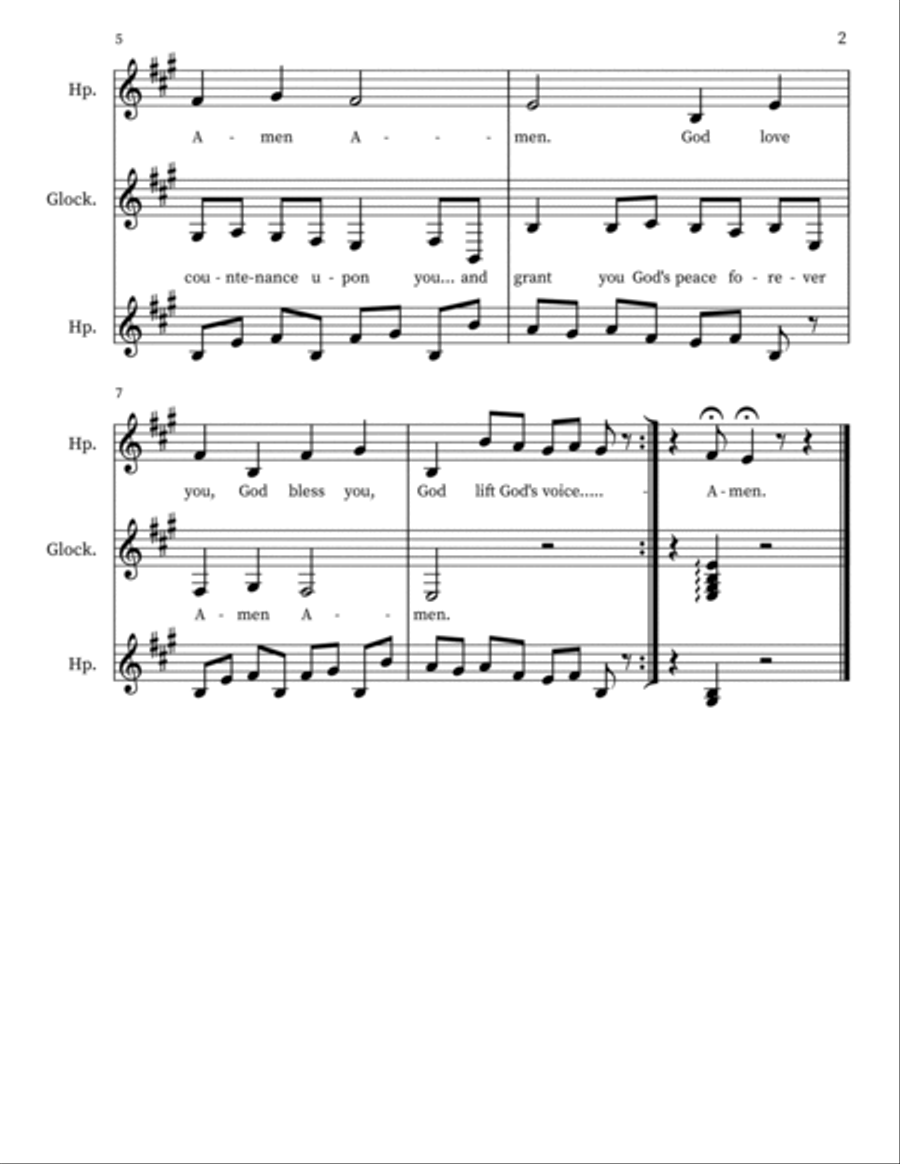 Childrens' Prayer III Percussion scores gallery preview page 2