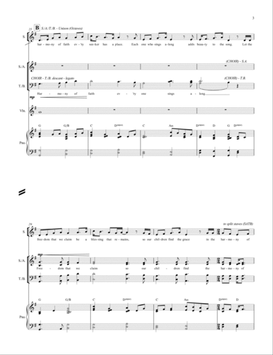 The Harmony of Faith 4-Part scores gallery preview page 3