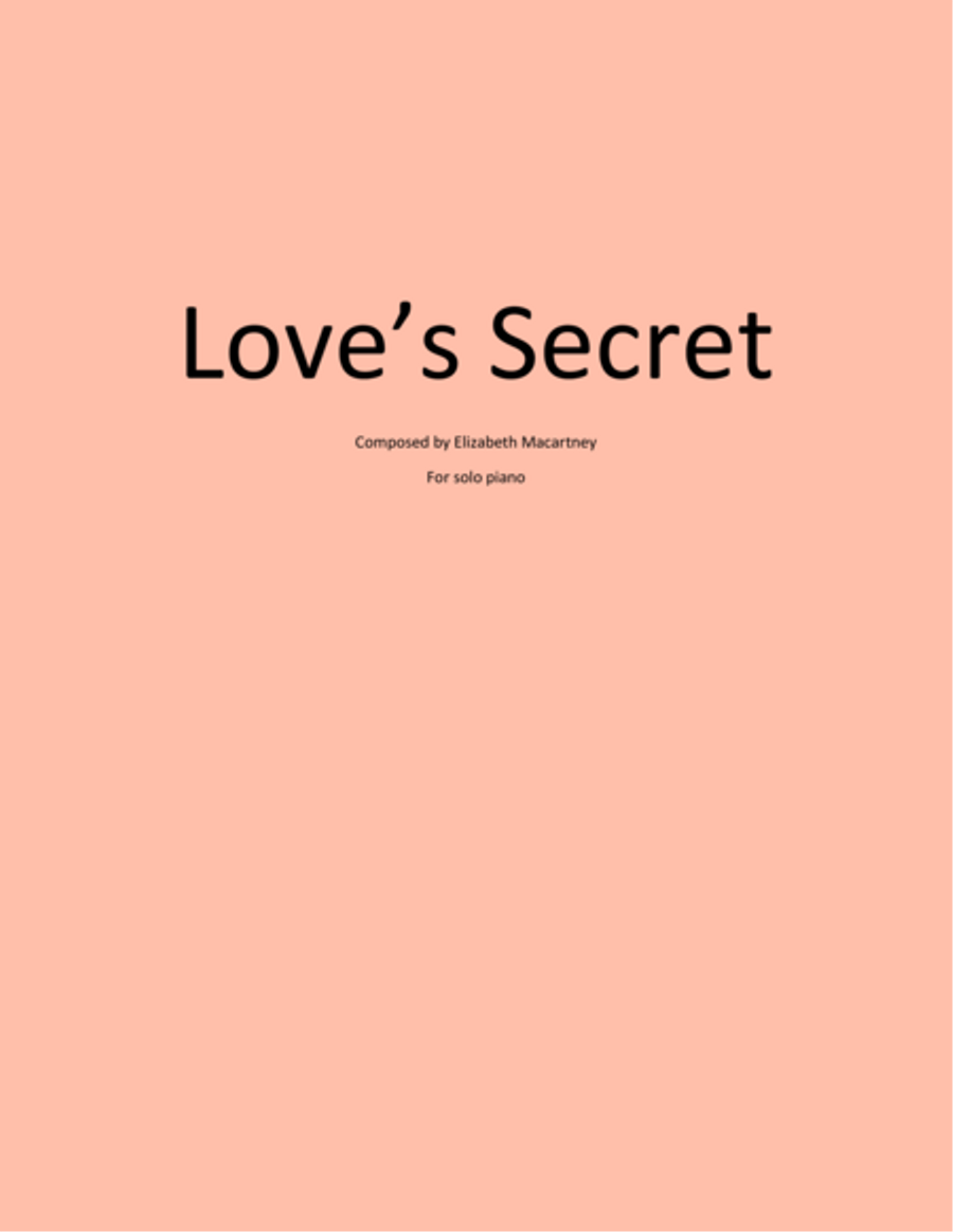 Love's Secret Soprano Voice scores gallery preview page 1