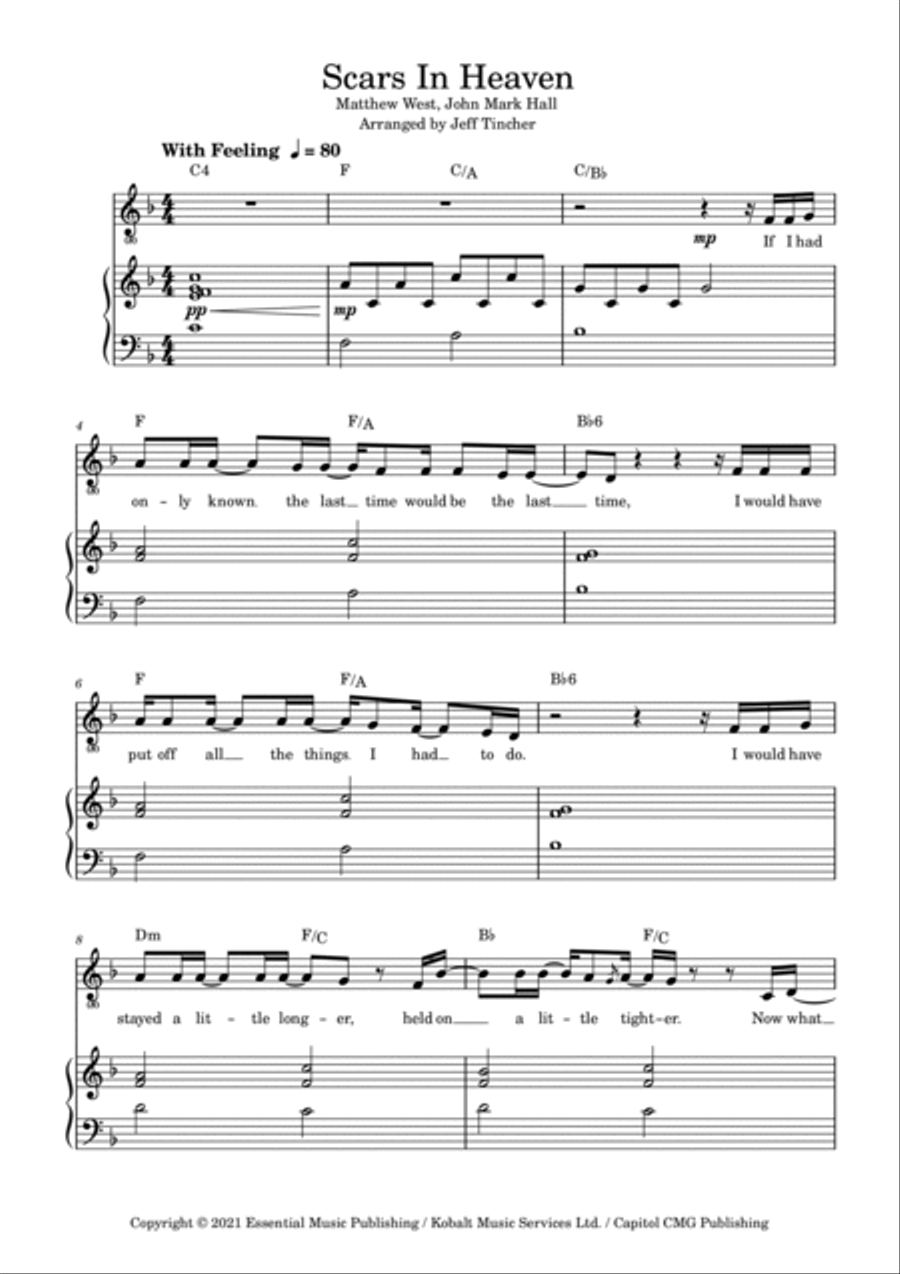 Scars In Heaven Voice scores gallery preview page 2
